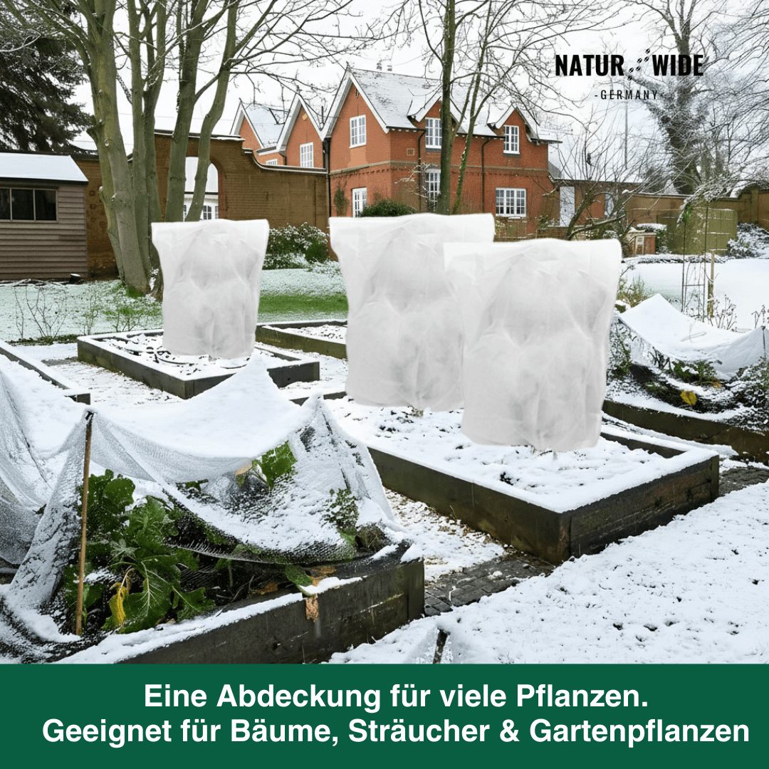 Winterschutz-Haube für Pflanzen mit Zipper – Ansicht 2