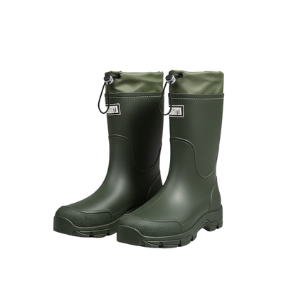 Wasserdichte Gummistiefel unisex, rutschfest – Olivgrün