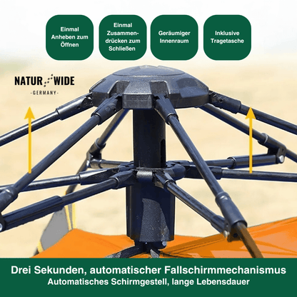 Pop-up-Zelt mit Sekundenaufbau für 1–3 Personen – Ansicht 5