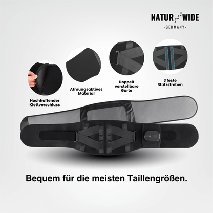 Massagegürtel mit Wärme, Vibration und Rotlicht – Ansicht 2