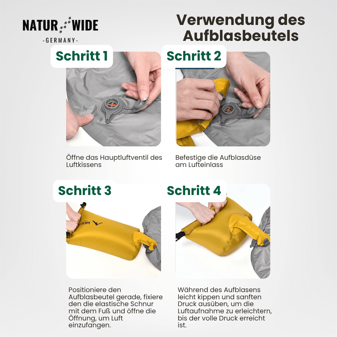 Isomatte R-Wert 7,6, selbstaufblasend, 777 g – Ansicht 8