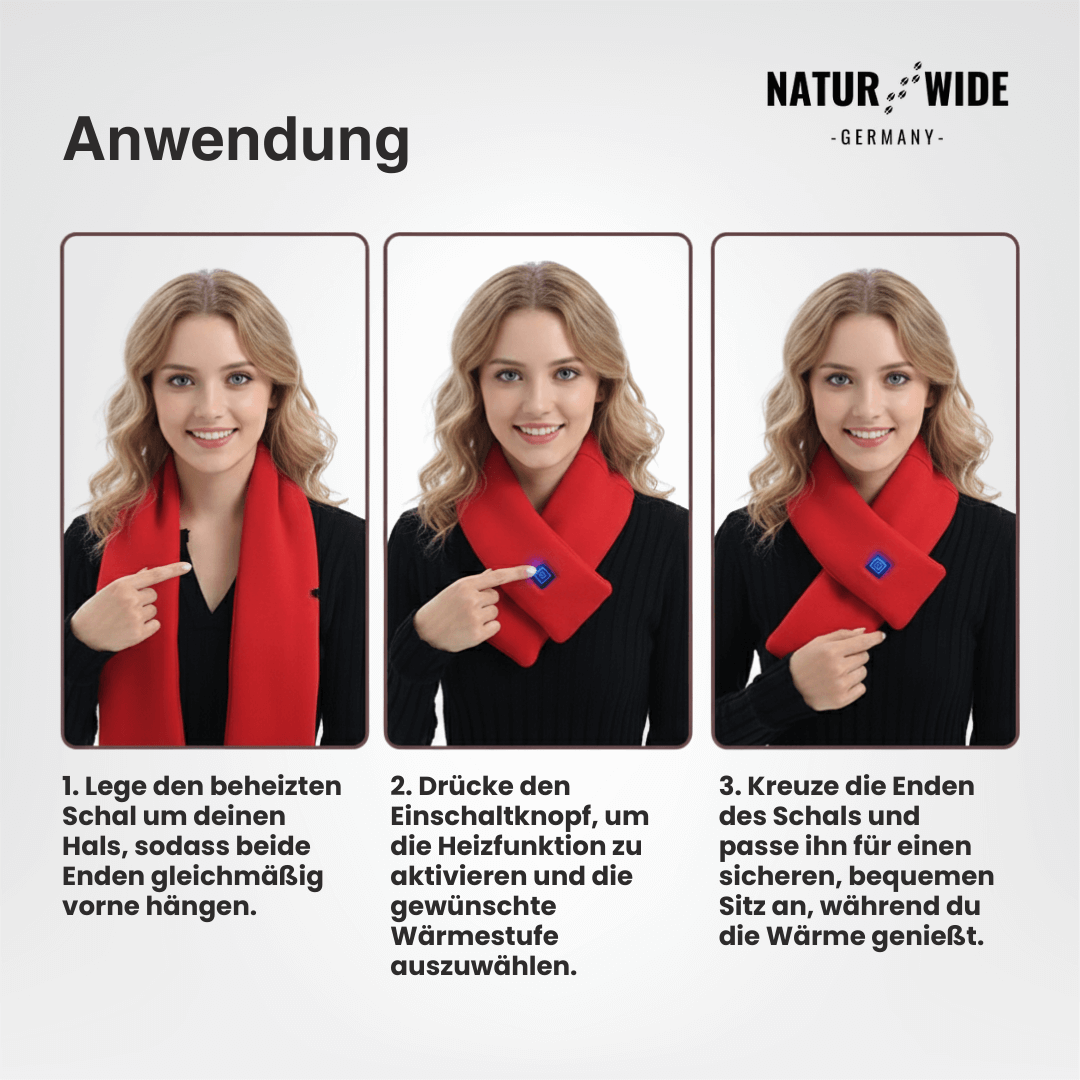 Beheizter Schal mit USB, waschbar, 86 g – Ansicht 9