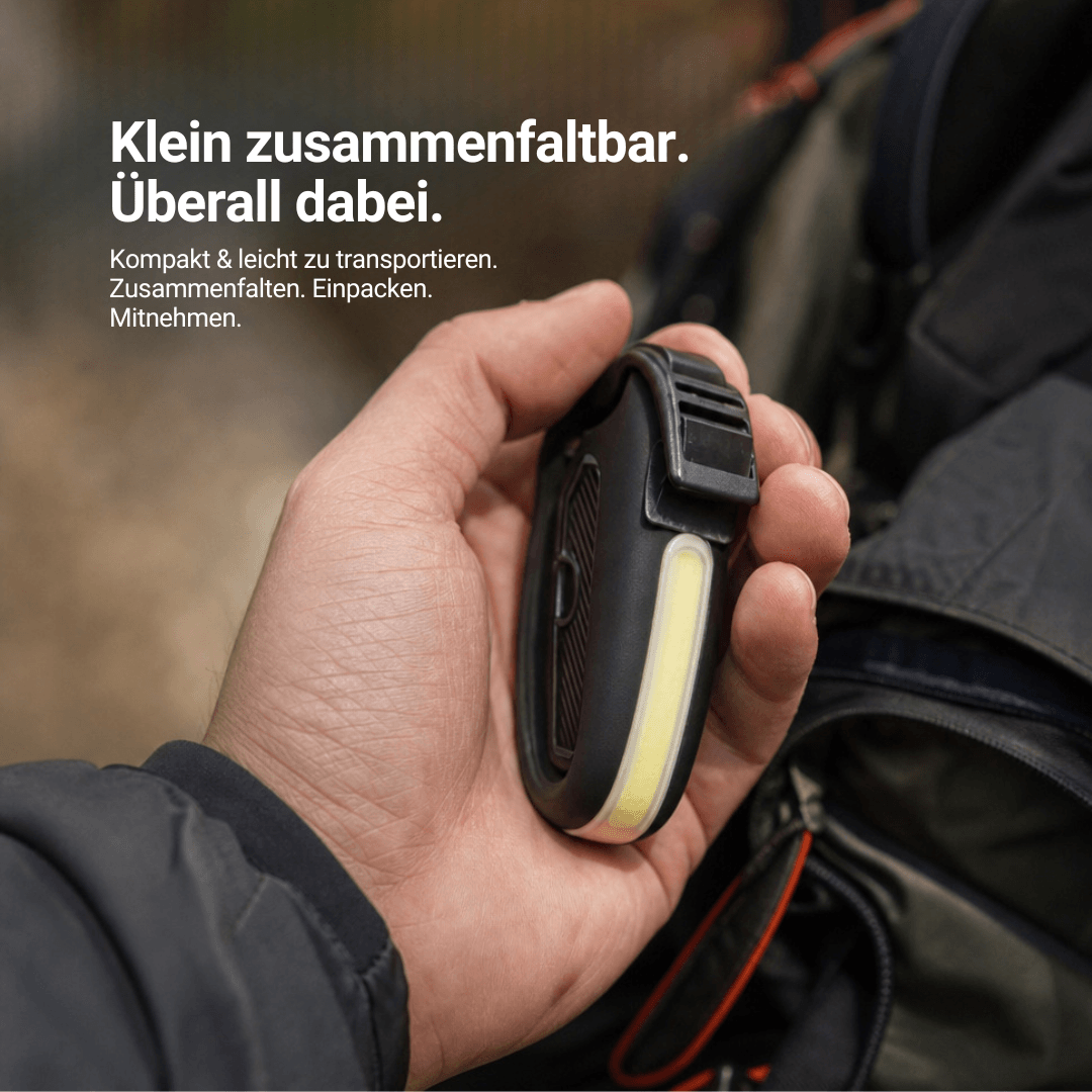 Stirnlampe mit 230°-Licht und Bewegungssensor – Ansicht 21
