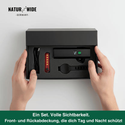 Fahrradlicht-Set mit 1200-Lumen-Frontlicht – Ansicht 10