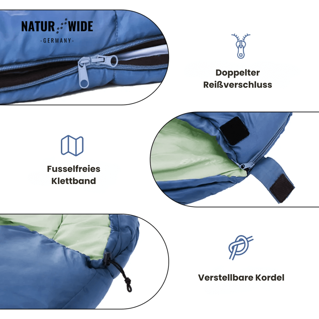 Mumienschlafsack, Komfort bis -1 °C oder -12 °C – Ansicht 7