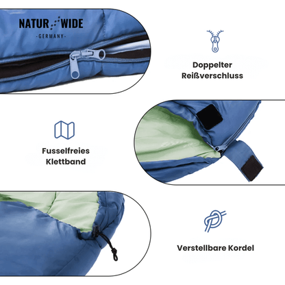 Mumienschlafsack, Komfort bis -1 °C oder -12 °C – Ansicht 7