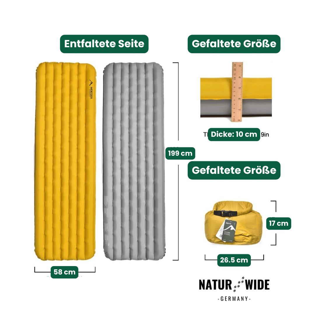 Isomatte R-Wert 7,6, selbstaufblasend, 777 g – Ansicht 6