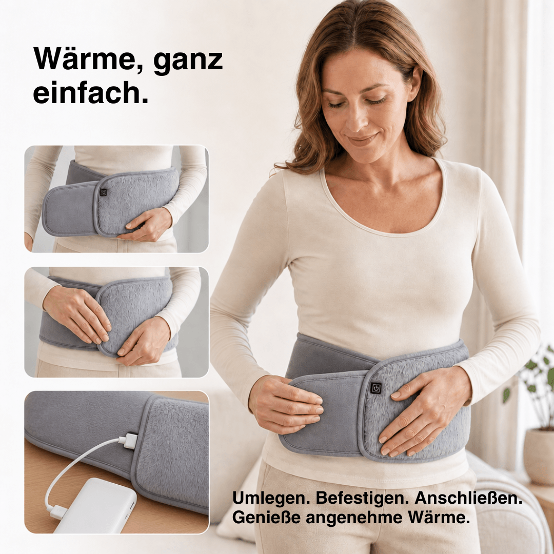 USB-Wärmegürtel mit 3 Heizstufen, 105 cm lang – Ansicht 15