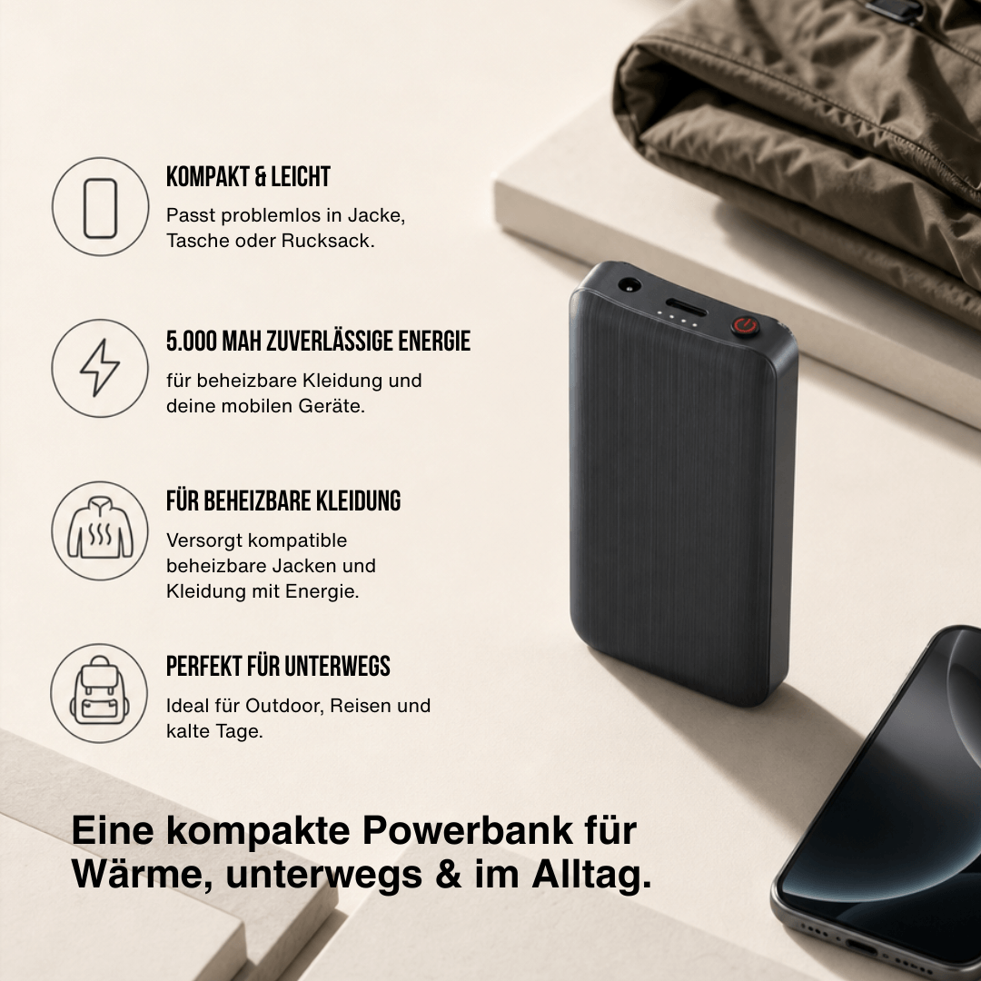 Akku-Paar für beheizte Socken, 2 × 4.000 mAh – Ansicht 2