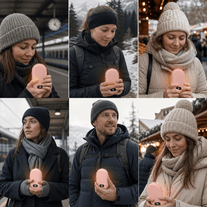 Handwärmer wiederaufladbar, beidseitig, 5200 mAh – Ansicht 10