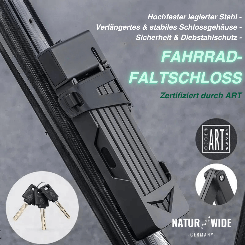Faltschloss für Fahrrad & E-Scooter, 80 cm – Ansicht 3