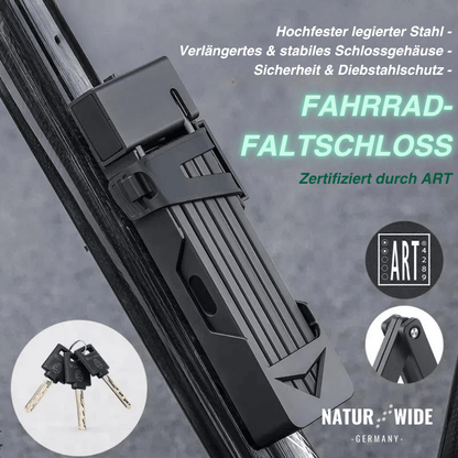Faltschloss für Fahrrad & E-Scooter, 80 cm – Ansicht 3