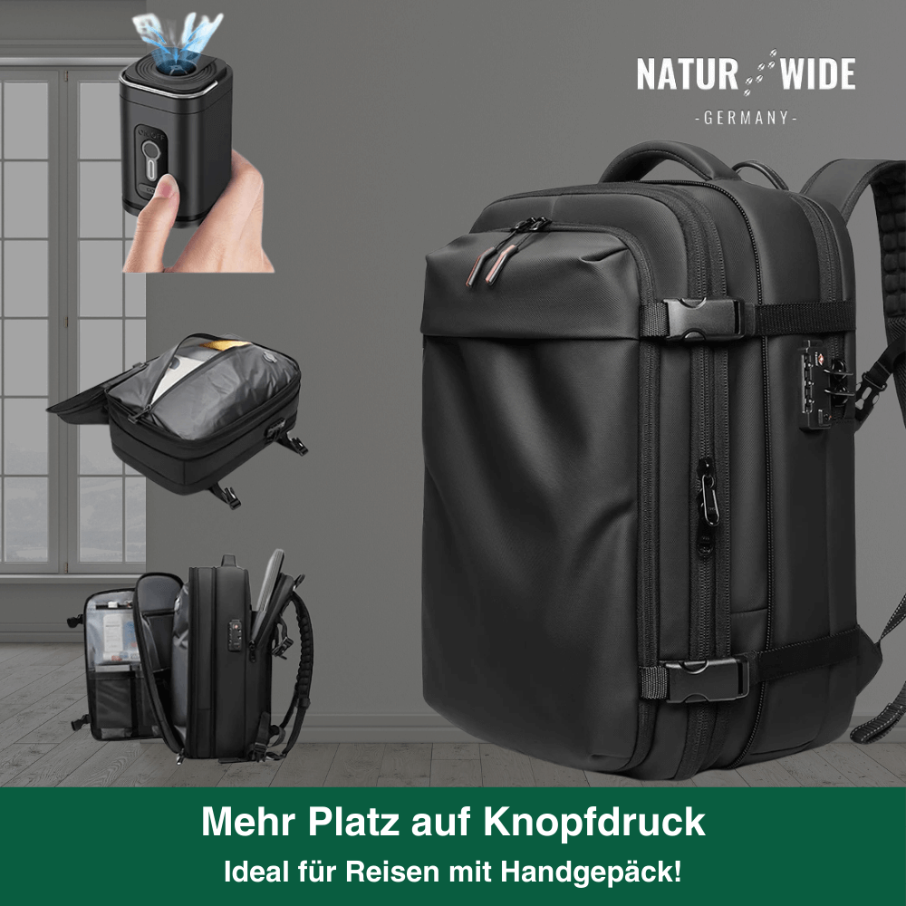 Vakuum-Rucksack 36–55 L mit 17-Zoll-Laptopfach – Ansicht 7
