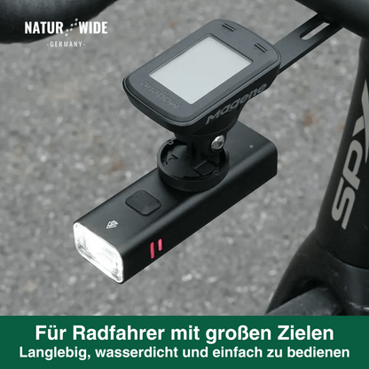 Fahrrad Frontlicht USB, 10.000 mAh mit Powerbank – Ansicht 2