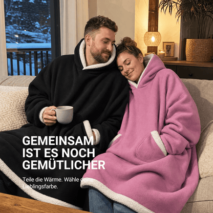 Oversize Deckenhoodie aus Flanell mit Kapuze – Ansicht 13