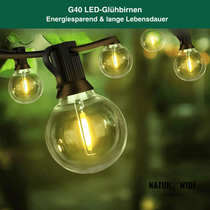 G40 LED-Lichterkette außen, bruchfest, 3–15 m – Ansicht 6