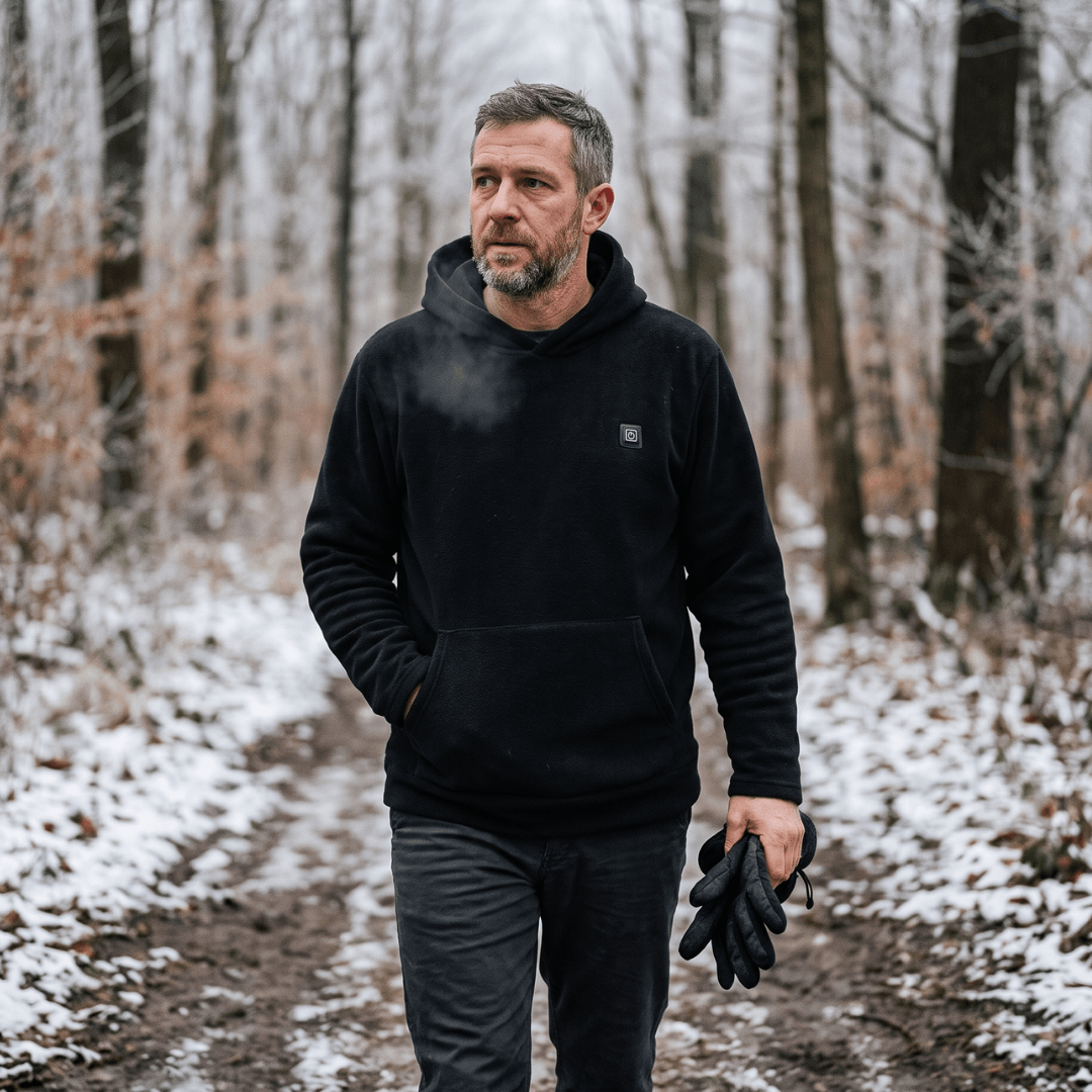 USB beheizter Hoodie mit Reißverschluss, unisex – Ansicht 14
