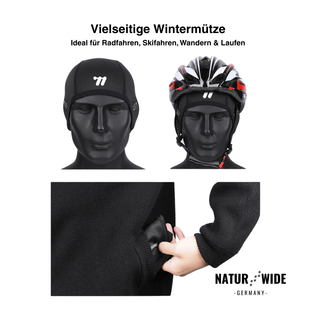 Helm-Unterziehmütze mit Fleece für den Winter – Ansicht 2