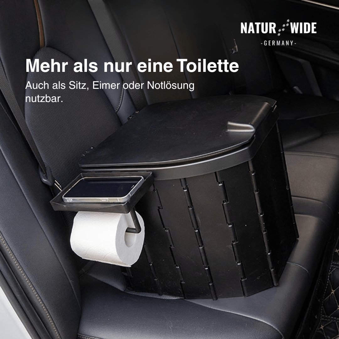 Faltbare Campingtoilette bis 200 kg, 1,85 kg – Ansicht 11
