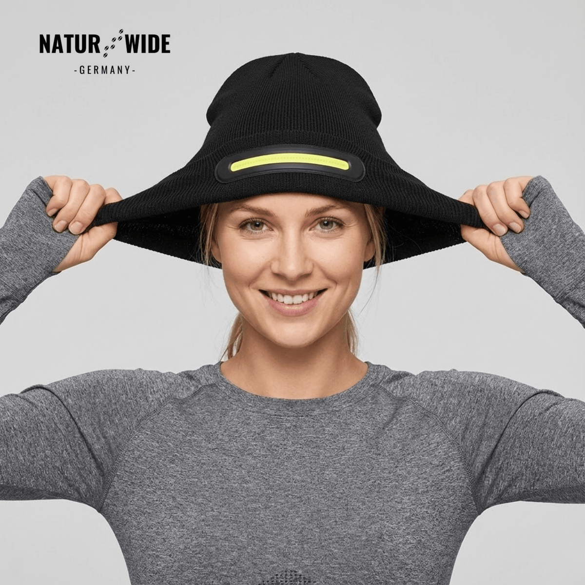 LED-Mütze mit Licht, USB-Akku, unisex – Ansicht 9