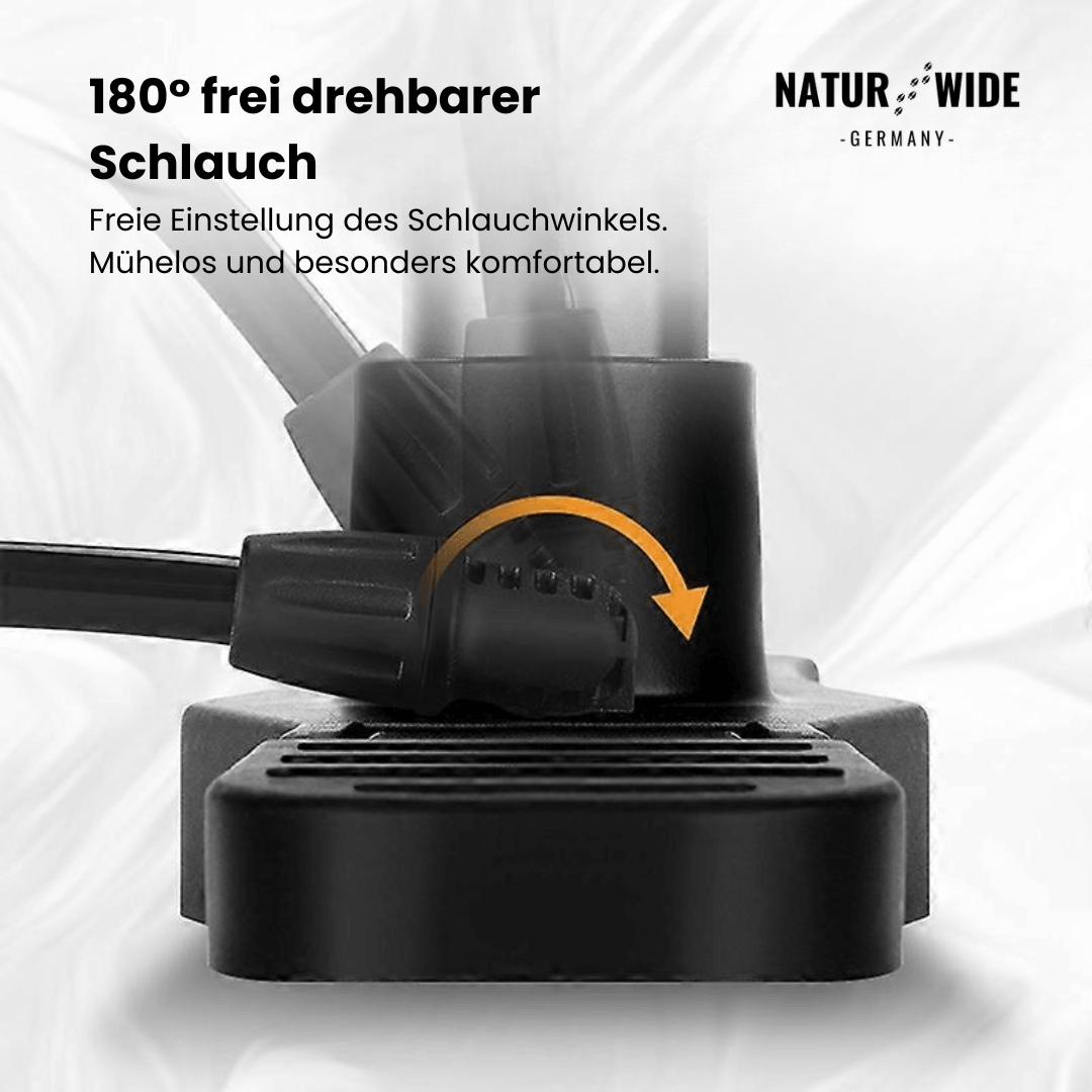 Fahrradpumpe 11 bar mit Manometer, alle Ventile – Ansicht 2