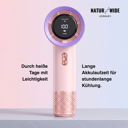 Hand-Ventilator mit 199 Stufen und USB-C – Ansicht 6