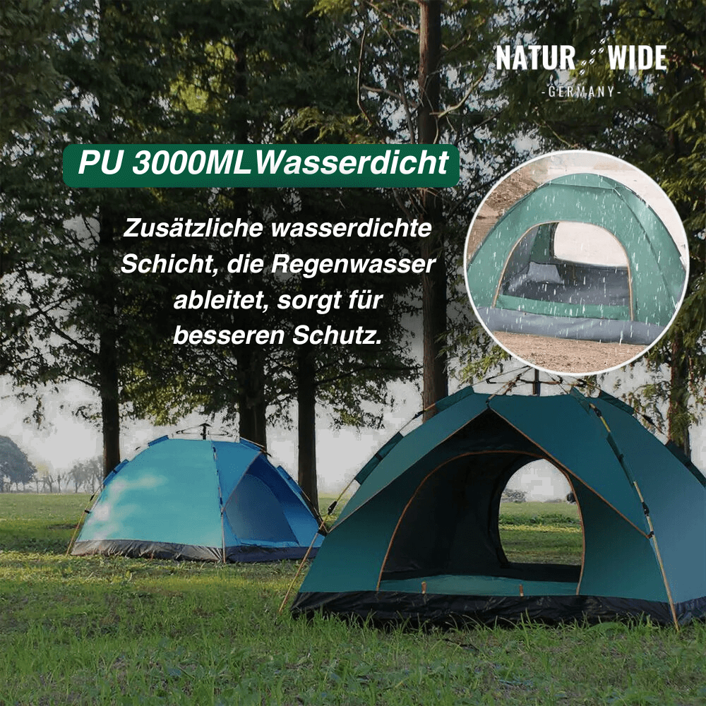 Pop-up-Zelt mit Sekundenaufbau für 1–3 Personen – Ansicht 4