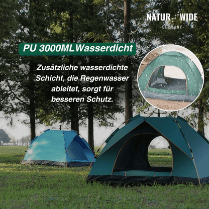 Pop-up-Zelt mit Sekundenaufbau für 1–3 Personen – Ansicht 4