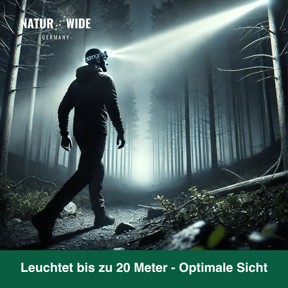 Stirnlampe Pro mit 400 Lumen, USB-C, Rotlicht – Ansicht 17