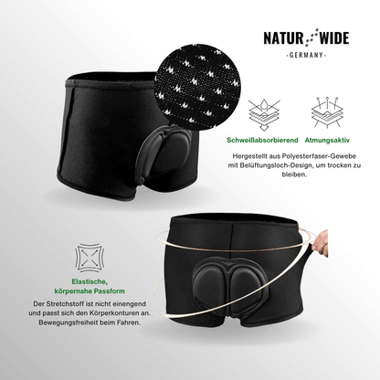 Gepolsterte Radunterhose Herren, 4D-Gelpolster – Ansicht 3
