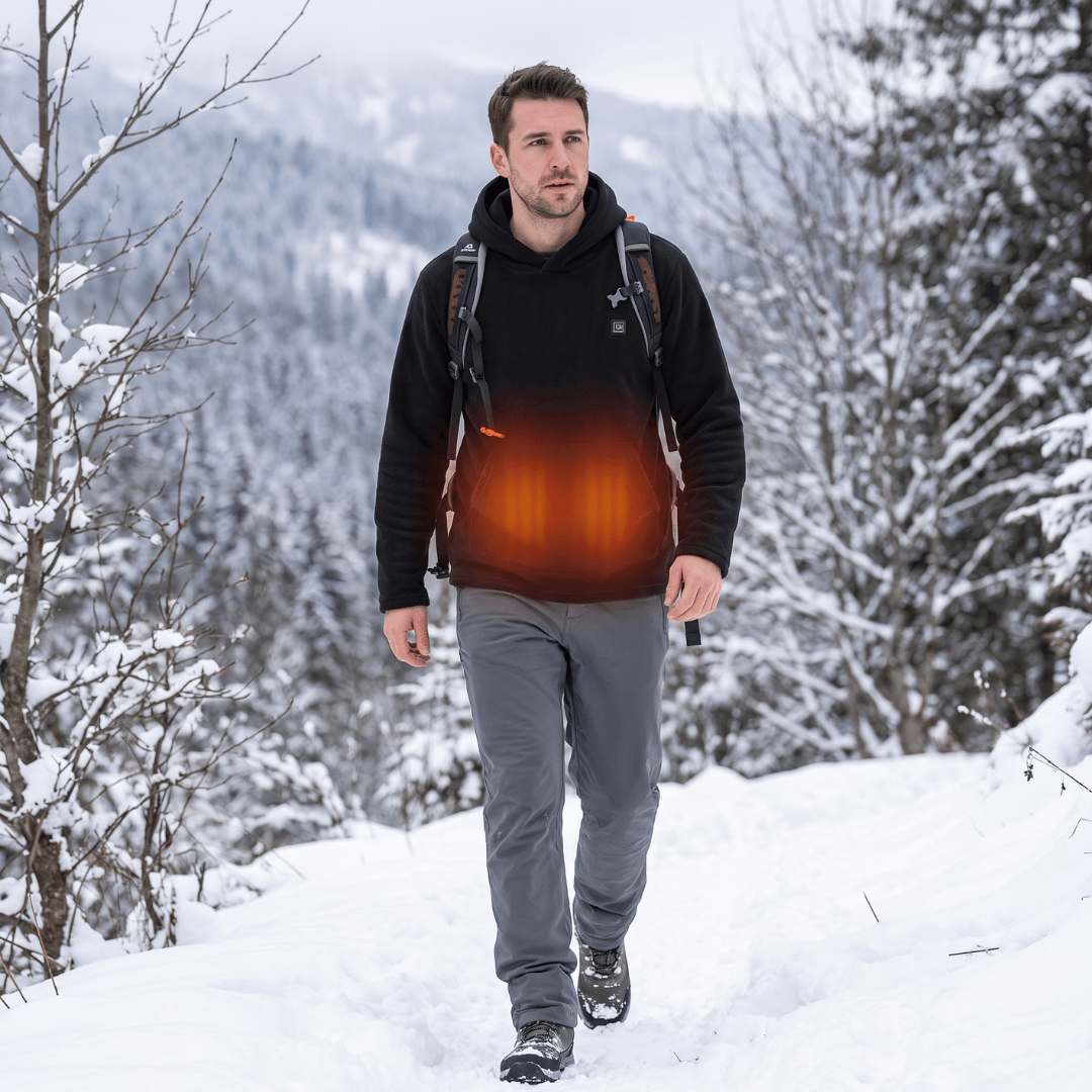 USB beheizter Hoodie mit Reißverschluss, unisex – Ansicht 18
