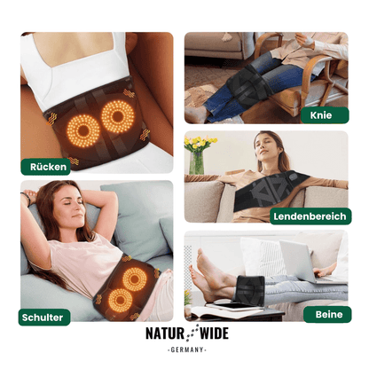 Massagegürtel mit Wärme, Vibration und Rotlicht – Ansicht 4