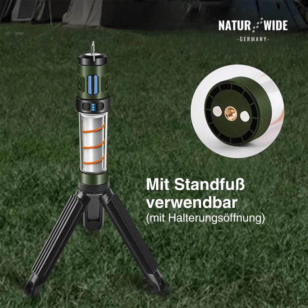 5-in-1-Campinglampe mit Mückenschutz & Stativ – Ansicht 8