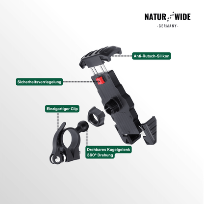 Handyhalter für Fahrrad & Motorrad aus Metall – Ansicht 3
