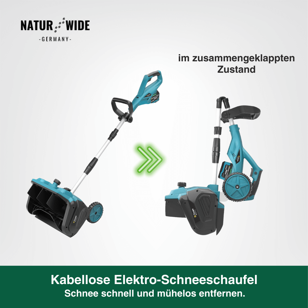 Akku-Schneefräse 3500 W, bürstenlos, mit Rädern – Ansicht 5