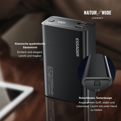 Powerbank 20.000 mAh mit 65 W USB-C PD – Ansicht 10