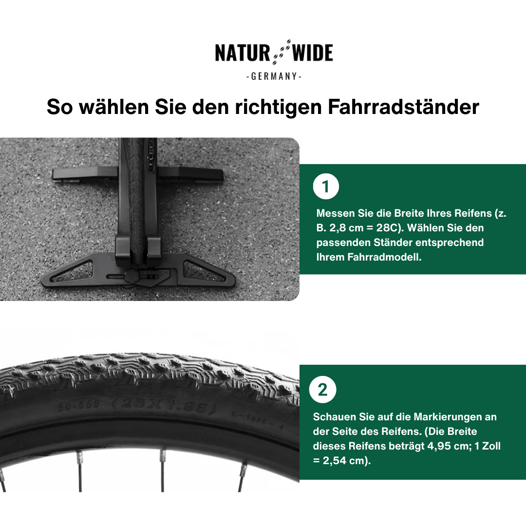 Fahrrad-Bodenständer, verstellbar 30–80 mm – Ansicht 7