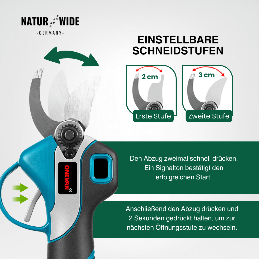 Akku-Hochentaster 4-in-1 mit Astschere, 2,4 m – Ansicht 6