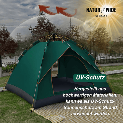 Pop-up-Zelt mit Sekundenaufbau für 1–3 Personen – Ansicht 2