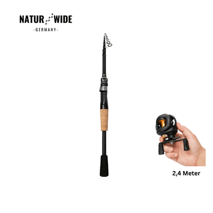 Teleskop-Angelrute aus Carbon, 1,5–2,4 m – Ansicht 11