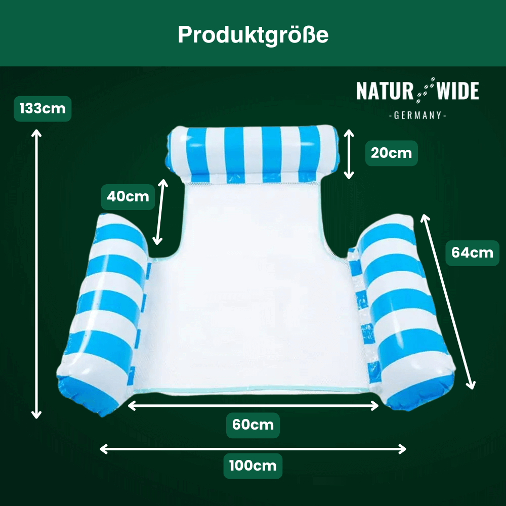 Aufblasbare Wasserhängematte für Pool & See – Ansicht 9