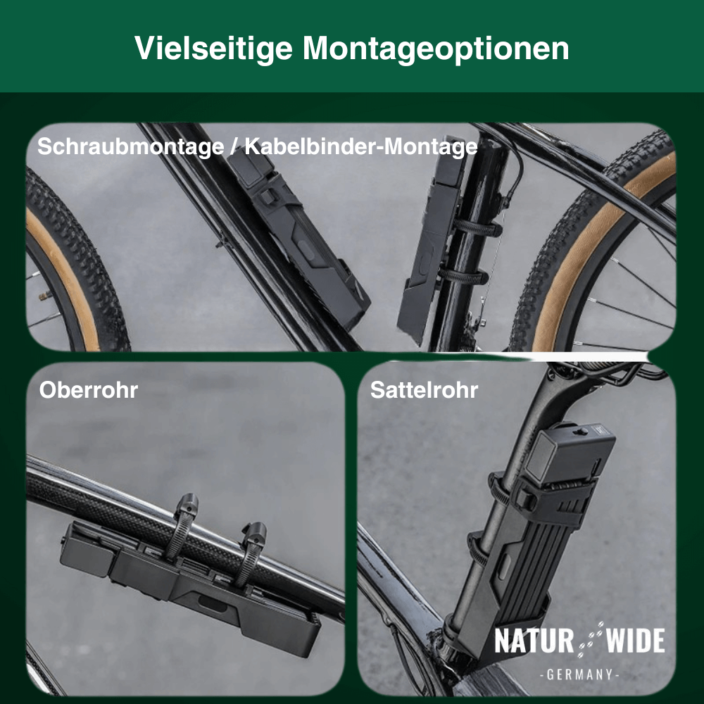 Faltschloss für Fahrrad & E-Scooter, 80 cm – Ansicht 2