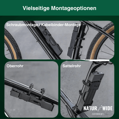 Faltschloss für Fahrrad & E-Scooter, 80 cm – Ansicht 2