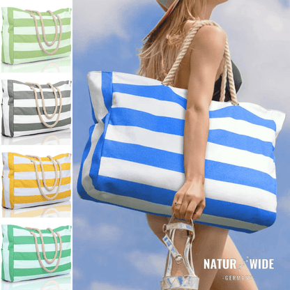 Strandtasche mit Reißverschluss, 50 × 35 cm – Ansicht 3