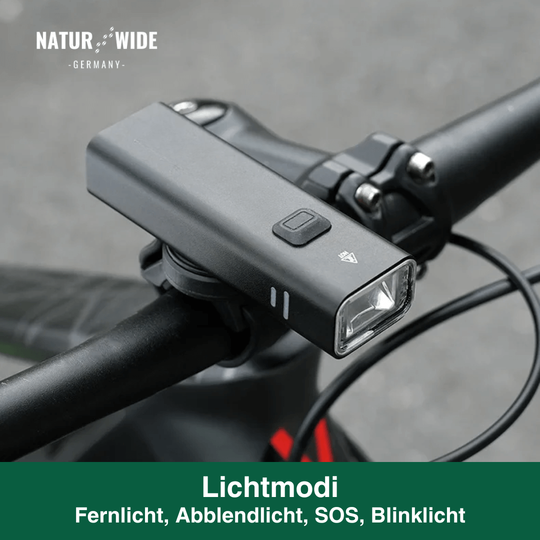 Fahrrad Frontlicht USB, 10.000 mAh mit Powerbank – Ansicht 11