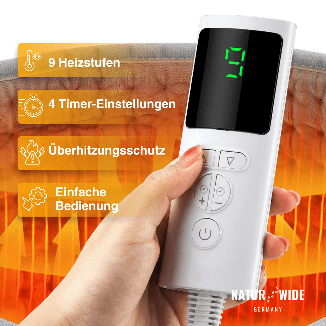 Heizgürtel für Rücken & Bauch, 9 Stufen, Timer – Ansicht 15