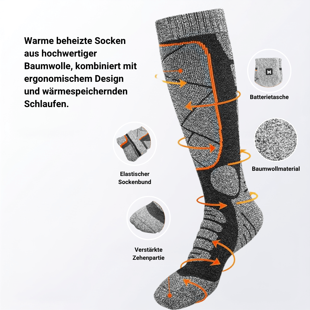Beheizte Socken aus Baumwolle, 3 Heizstufen – Ansicht 14
