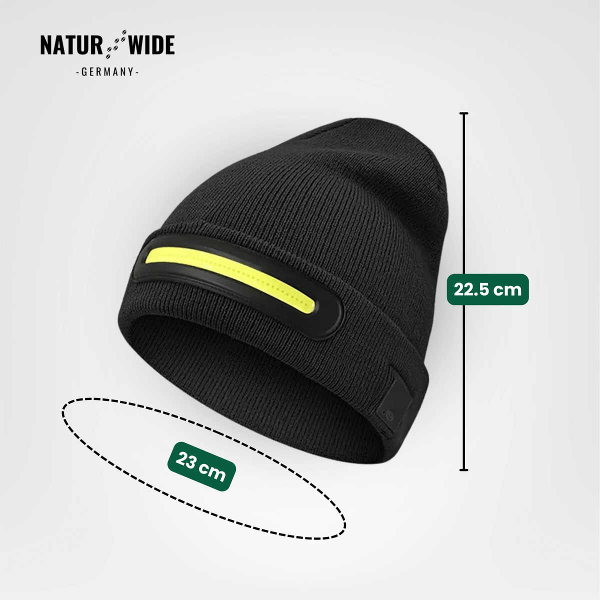 LED-Mütze mit Licht, USB-Akku, unisex – Ansicht 18