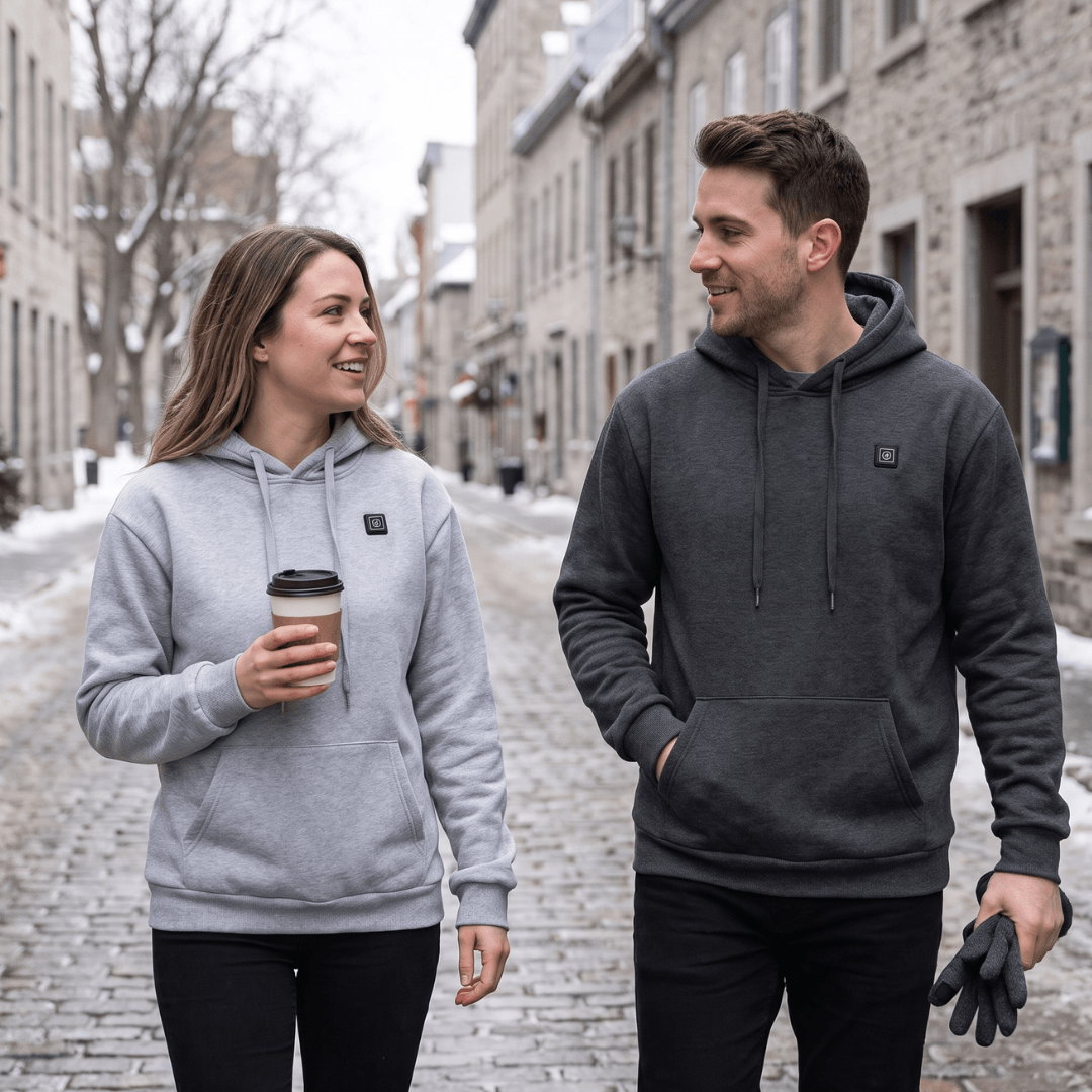 USB beheizter Hoodie mit Reißverschluss, unisex – Ansicht 17