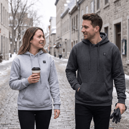 USB beheizter Hoodie mit Reißverschluss, unisex – Ansicht 17